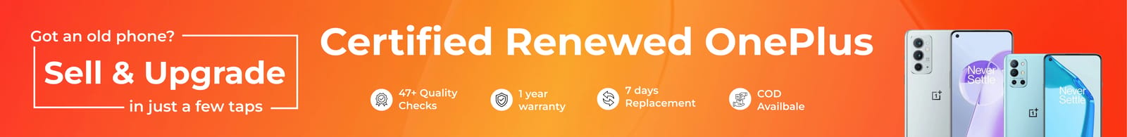 Buy refurbished oneplus smartphones