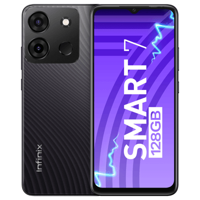 Infinix Smart 7 4GB 128GB Black - Refurbished