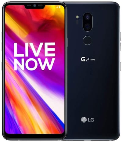 LG7 Plus ThinQ (6GB, 128GB) Black - Renewed