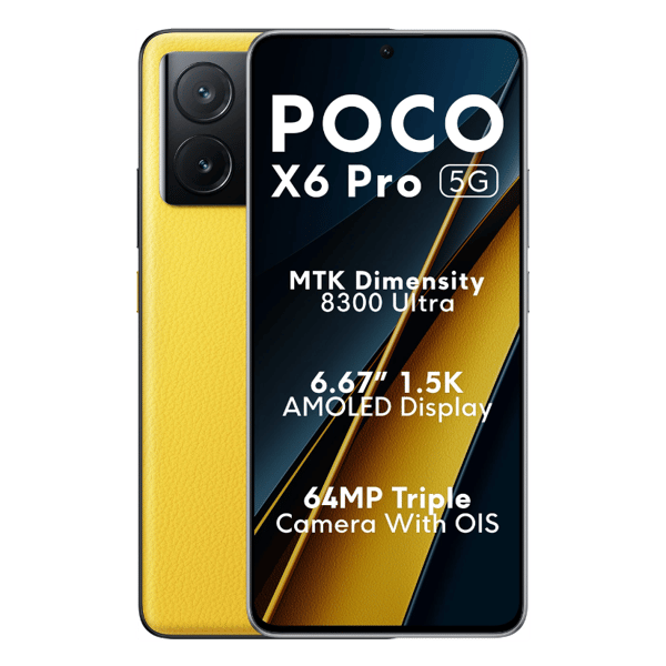 Buy Poco X6 Pro 5G 12GB 512GB Yellow - Refurbished